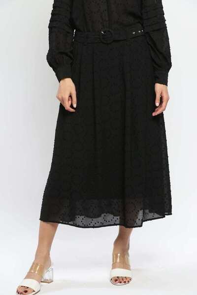 Nichii Printed Ruffled Midi Skirt