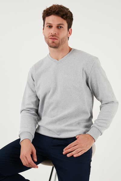 Buratti Cotton Regular Fit V-Neck Sweater Men's Sweater 456202 V