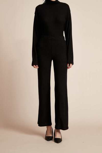 Yola بنطلون سادة عالي الخصر