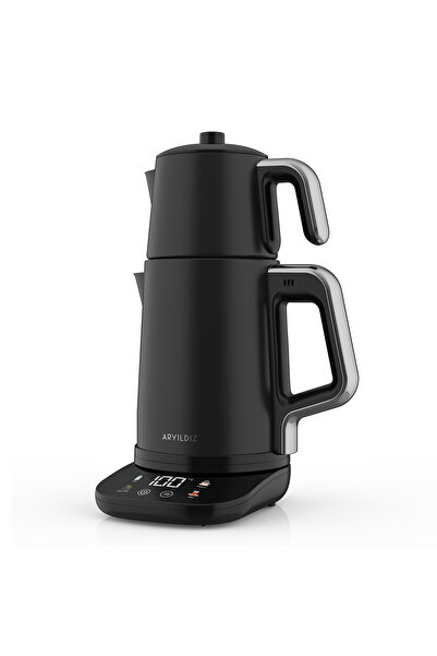 Aryıldız Vision Steel Tea Maker Matte Black