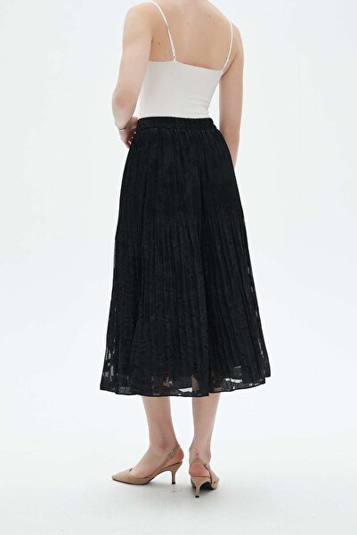 Nichii Printed Ruffled Midi Skirt