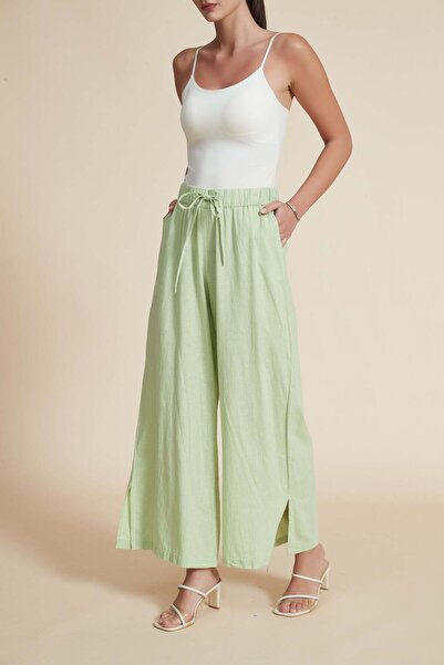 Yola بنطلون طويل بخصر مرتفع