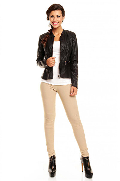 WildFashion Jacheta din imitatie piele cu fermoar R646-1