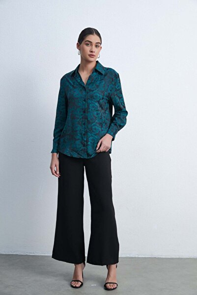 Livia بنطلون واسع الساق سادة