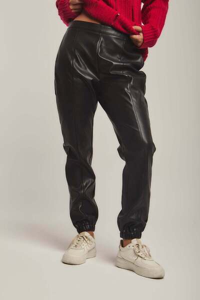 DALYDRESS Women's Leather Stretch Pants