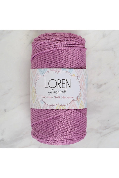 Light up Loren Polyester Soft Macrame Dusty Rose Hand Knitting Thread - Lm021 - 34450