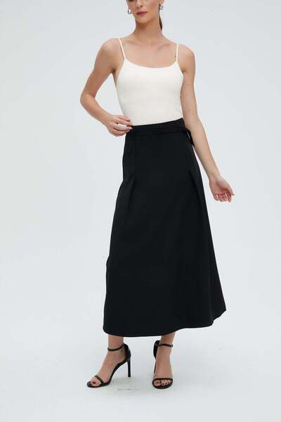 Nichii Classic Solid Midi Skirt