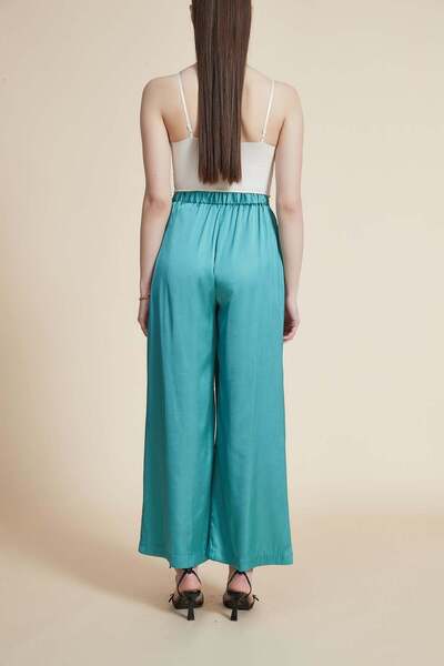Yola Solid Wide-Leg Pants