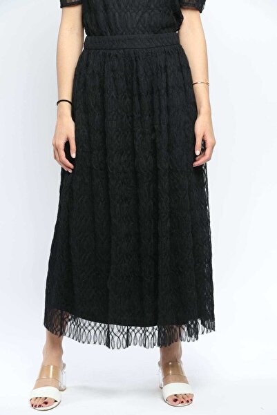 Nichii Printed Chiffon Layered Midi Skirt