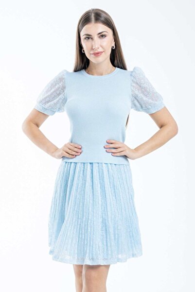 Nichii Embroidered Lace Short Skirt