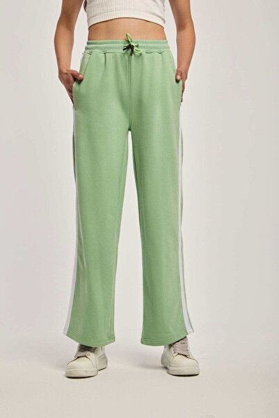 DALYDRESS Solid Side-Stripe Pants