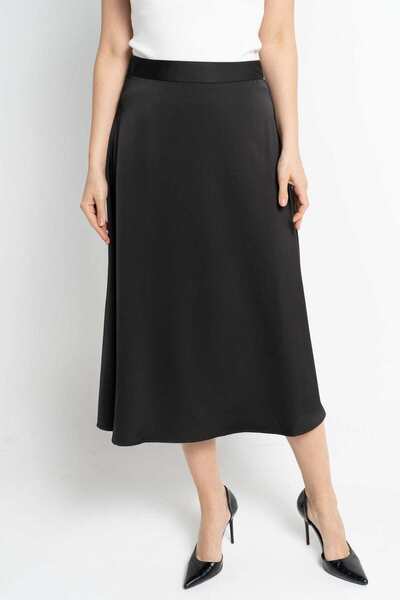 Nichii Solid Midi Skirt