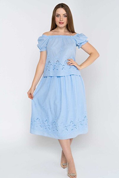 Nichii Solid Midi Skirt