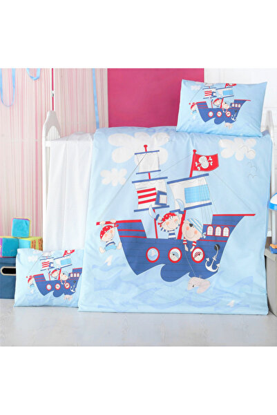 Victoria Home Set lenjerie 6 piese Bumbac Ranforce Ship 120x60 cm