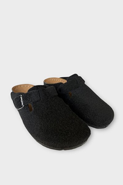 Liger Παντόφλες οικιακής χρήσης με σόλα από φελλό Boston Birkens Model Daily Sabo Unisex ΜΑΥΡΟ - ΜΠΕΖ