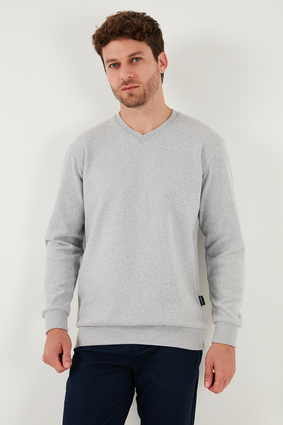 Buratti Cotton Regular Fit V-Neck Sweater Men's Sweater 456202 V