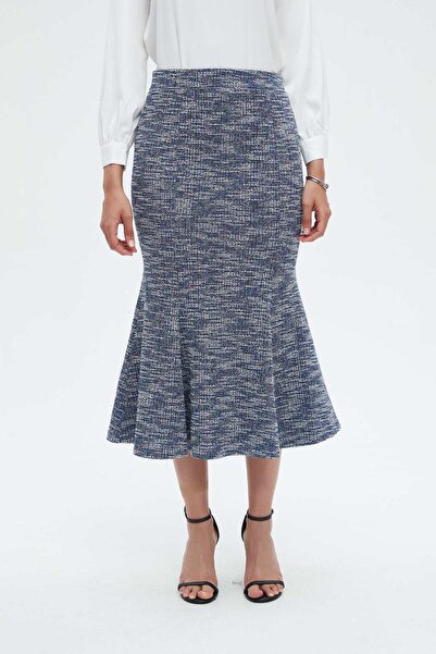 Nichii Printed Ruffled Midi Skirt