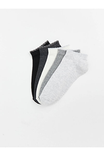 LC Waikiki Lcw Dream Gray Women's Flat Booties Socks 5-Pack