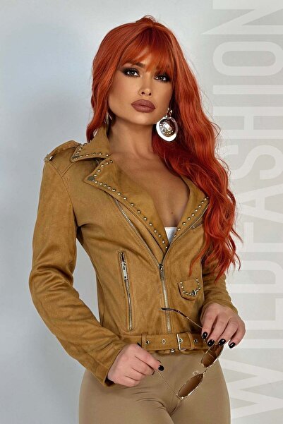 WildFashion Jacheta din imitatie piele ecologica intoarsa U611RR-16