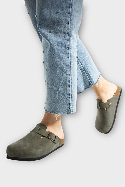 Liger Грибна підошва Бостон Birkens Модель Щоденні капці Unisex Домашні капці HAKİ