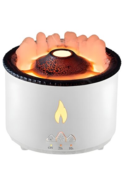 STARGRIG Umidificator Volcano STARGRIG®, Flacără 3D, Aromaterapie, Vaporizare, Mod Erupție Vulcanică, Temporizator, L