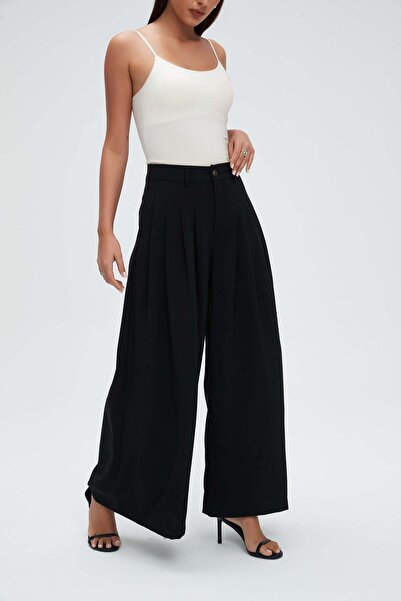 mica Classic Wide-Leg Pants