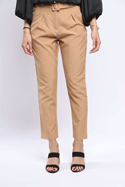 Nichii Solid Classic Pants with Long Belt