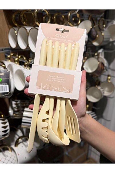 Onedekor Vanni Cream 6 Piece Silicone Serving Set