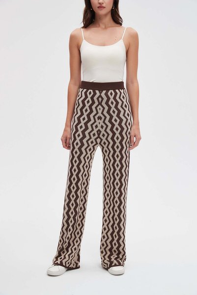 Livia Printed Wide-Leg Pants
