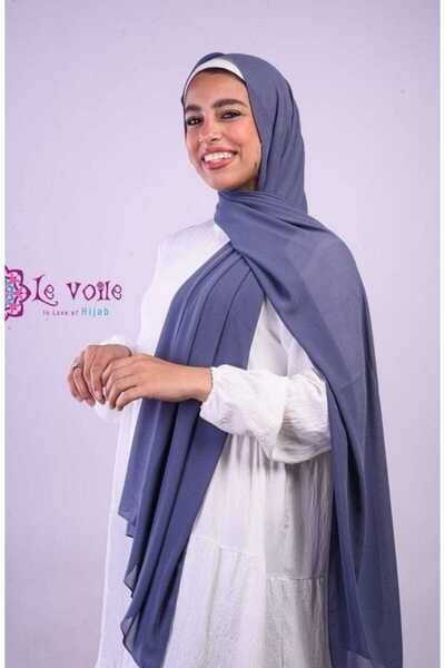 Hejab Fashion Plain crepe chiffon shawl (200cm * 70cm) by Levoal brand