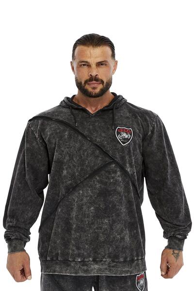 BGSM Oversized Vintage Hooded Sweatshirt 4745