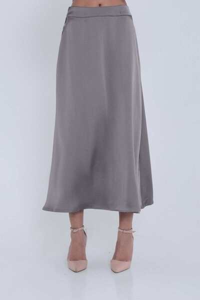 mica Wide Midi Skirt with Elastic Back