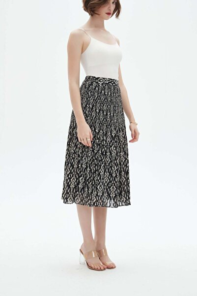 Nichii Printed Loose Fit Midi Skirt