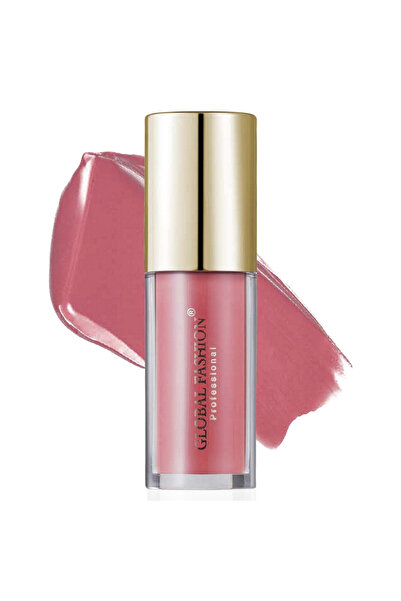 global fashion ملمع شفاه مخملي مطفي يدوم طويلاً، 4 غرام - 24 لونًا، خفيف الوز...