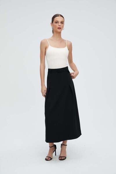 Nichii Classic Solid Midi Skirt