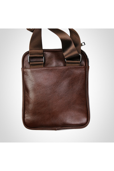 MFT Leather Design Genuine Leather Men's Messenger Bag |   Cameo 2594 Napa Brown
