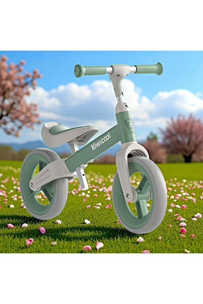 OEM Balance bike for children (80-110 cm), adjustable height, EVA foam wheels, green