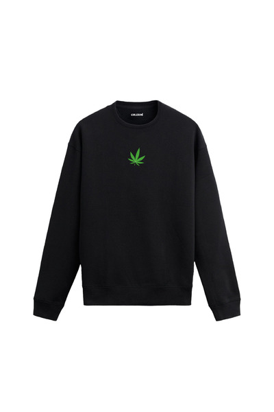 Colermi سويت شيرت مطبوع عليه أوراق شجر مينيمال