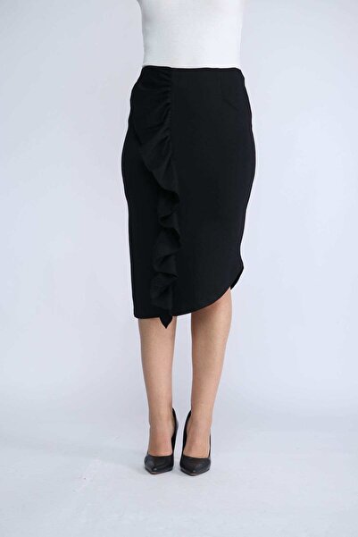 Nichii Midi Skinny Front-Cloche Skirt