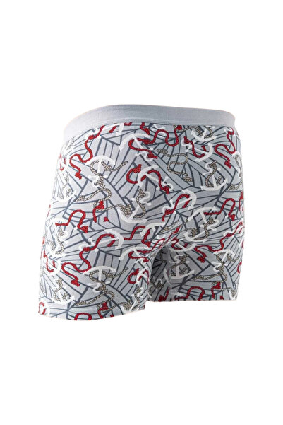 Hmd 3 Pieces Mixed Patterned Lycra Men's Boxer Cotton & Stretchy