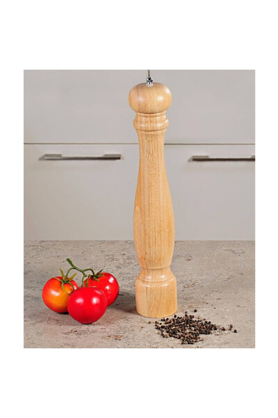 Kesper 13664 Râșniță de piper, 40 cm, Nivel de măcinare reglabil, Lemn, Maro