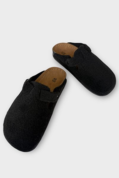 Liger Παντόφλες οικιακής χρήσης με σόλα από φελλό Boston Birkens Model Daily Sabo Unisex ΜΑΥΡΟ - ΜΠΕΖ