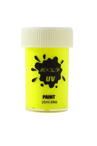 Flippy Vopsea pentru Fata Flippy, Pigment Luminos in lumina UV, 15 ml, Galben