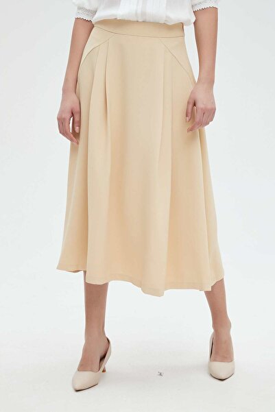 Nichii Solid Midi Skirt