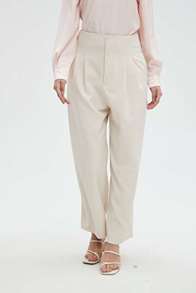 mica Solid High-Waist Pants