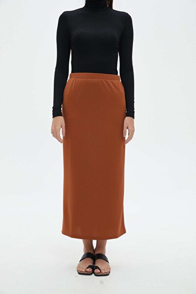 Nichii Solid Midi Skirt