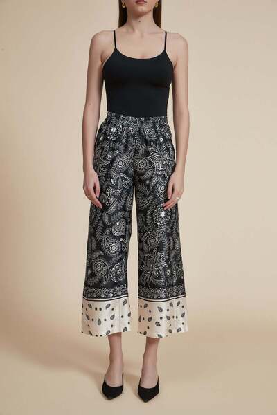 Yola Floral Wide-Leg Pants