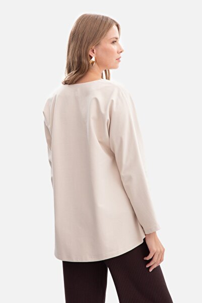 BEWEAR Knitted blouse with V-neck