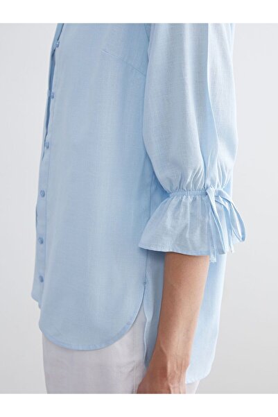 LC Waikiki LCW Grace Regular Fit Fırfırlı Kadın Gömlek