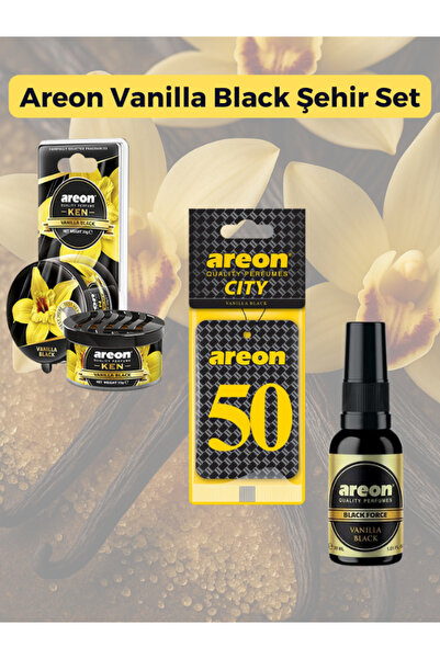 Areon Vanilla Black Şehir Set-50